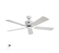 CasaFan Ventilador de techo ECO ELEMENTS, blanco/gris, Ø 132 cm, silencioso