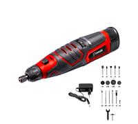 Casals Kit Multiherramienta Rotativa CMG1205BC 12V con 73 Accesorios, Batería 2.0Ah y Cargador, 5000-25000 RPM, Portabrocas 2.4 mm