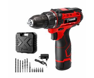 Casals Kit Taladro Atornillador 12V Csc1205bc con Maletín y Accesorios