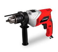 Casals - Taladro Percutor 500W | 0-3000 RPM Velocidad Variable | Empuñadura Ergonómica | Ø Perforado MAX Acero (10mm); Madera (24mm), Hormigón (13mm) | Portabrocas | Diseño Compacto Rojo