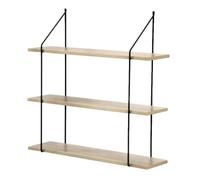 Casâme Balda De Pared 3 Niveles Acabado Madera 60 Cm De Largo