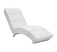Chaise longue London blanco 186x55x89cm hasta180kg
