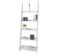 CASARIA® Estantería Estante tipo escalera Librero de madera 180x64x37cm almacenamiento para baño cocina