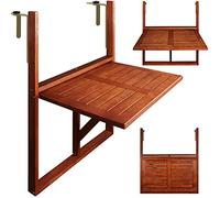 Casaria Mesa Plegable Balcón Madera Acacia Certificación FSC 65x45cm 40kg