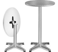 CASARIA Mesas Bar Bistro 2X Plegables Altura Ajustable 70-115cm