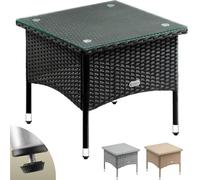 Mesa auxiliar de poliratán 50x50x45cm Negro