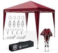 CASARIA® Pabellón Capri 3x3m Carpa Cenador de Jardín Fiestas Protección UV50+ Pop-Up Camping Festivales Patio
