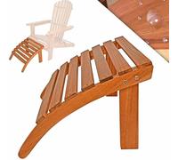 CASARIA Reposapiés para Silla de Madera de Acacia Adirondack 7 Travesaños 48x46x32cm Resistente Intemperie