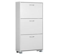 CASARIA Zapatero 3 Puertas Estrecho para 18 Pares de Zapatos 115x60x25Cm | Mueble Organizador Zapatos, Entrada, Recibidor, Pasillo, Salón, Armario Compacto, Estantería de Madera, Compacto, Dormitorio