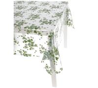 Casatessile Mantel Italiano de plástico Transparente Cristallo Fantasia Mantel de PVC plastificado Exterior - VAR. 2, 4 Puestos 140X140 cm.
