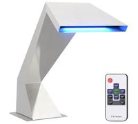 vidaXL Cascada de piscina con LED RGB de acero inoxidable 63,5 x 29 x 51 cm