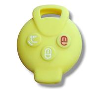 Cáscara Llave Carcasa Silicona Smart Fortwo 451 Forfour Roadster goma llavero. amarillo