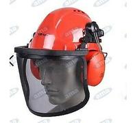 Casco Con Visera De Red Y Auriculares CE: EN397-EN352-EN1731 AMA 08838
