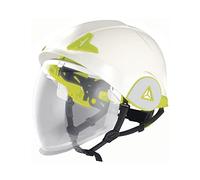 Casco de Obra Tipo Casco diseño dinámico Deportivo ABS Visera retráctil Cabeza 53-64 cm Rotor dieléctrico Deltaplus ONYX2 - Única, Blanco