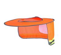 Casco De ProteccióN Solar,Escudo De Casco De Seguridad,Parasol Casco Seguridad Protector Solar con Tira Reflectante,Accesorios De ProteccióN Solar para Trabajadores Al Aire Libre