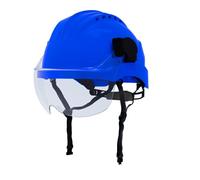 Casco de seguridad climax curro-visor blanco, protección integral, di