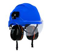 Casco de seguridad climax curro-visor complet blanco, protección inte