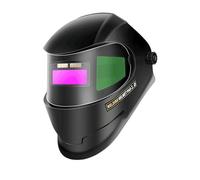 Casco de soldadura de oscuridad automática - 11.81x7.87x8.66 pulgadas Cubierta de cara de protección para reparación automotriz, construcción con lente ajustable, capó de soldadura para mantenimiento