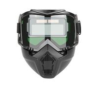 Casco de soldadura - Pantalla protectora de policarbonato | Casco de soldador transpirable con oscurecimiento automático | Tecnología de atenuación automática para procesamiento de pulido, accesorios