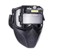 Casco protector de soldadura con lente de atenuación automática y carcasa de plástico ligero, diseñado para proteger la cara y los ojos de chispas y reflejos (1)