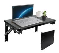 CASDUCT Mesa Plegable de Pared de Madera de 42 x 30 cm, Negro | Plegable, Ideal para salón, Dormitorio, lavadero, Cocina y Garaje, Ahorra Espacio