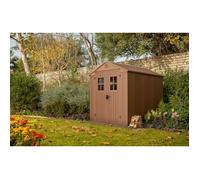 Caseta Cobertizo Resina Jardin Darwin 6x8 Marron Keter