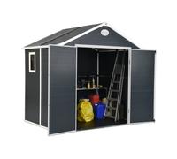 Caseta de herramientas de plástico Bergen 2,4 x 1,9 m CoverTech antracita