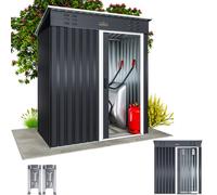 Caseta de jardín antracita 181x162x86cm
