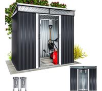 Caseta de jardín antracita 200x125x180cm