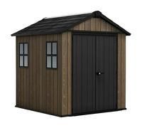 Keter Signature Walnut 757/775 - Caseta de jardín - Con ventanas - 230 x 223 x 246 cm