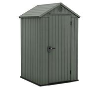 Caseta de jardín Darwin 4X4 (Medidas ext. (An x Pr): 125,8 x 117 cm, Plástico, Verde, 1,5 m²)