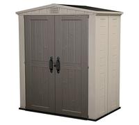 Caseta de jardín Factor 6X3 (Beige/Marrón, Plástico, Área: 2,02 m²)