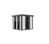 Caseta de Jardin metálica NH4 Iluminado | Blanco | 238 x 238 - NOVO HABITAT