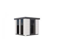 Caseta de Jardin metálica NH4 Iluminado | Blanco / Blanco | 238 x 238 - NOVO HABITAT