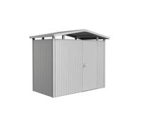 Caseta de metal panorama p1 de 273x227x158 cm y 4.31 m2 con 0.5 mm espesor y puerta abatible biohort