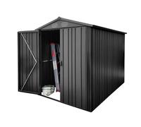 Caseta de metal pioneer y50 de 168x200x256 cm y 4.3 m2 con 0.6 mm espesor y doble puerta abatible hoggar