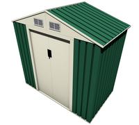 Caseta de metal yorkshire de 201x190x121 cm y 2.43 m2 con 0.26 mm espesor y doble puerta gardiun