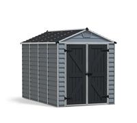 Caseta de policarbonato skylight de 185.4x217x303.6 cm y 5.6 m2 con 1 mm espesor y doble puerta abatible canopia by palram