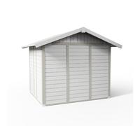 Caseta de resina casa deco de 72x180x80 cm y 4.9 m2 con 26 mm espesor y doble puerta abatible grosfillex