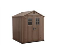 Caseta de resina darwin 6 x 6 de 190x221x183 cm y 3.3 m2 con 16 mm espesor y doble puerta abatible keter