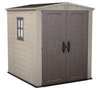 Keter Factor beis - Caseta de jardín - Con ventana lateral - 178x195.5x208 cm