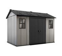 Caseta de resina oakland de 350x253x230 cm y 7.2 m2 con 20 mm espesor y doble puerta abatible keter