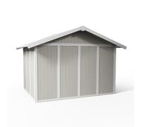 Caseta de resina utility de 370x250x300 cm y 7.53 m2 con 26 mm espesor y doble puerta abatible grosfillex