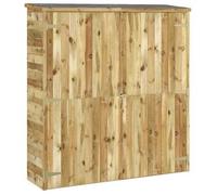 Caseta Herramientas Jardín Madera Pino Impregnada 163x50x171 Cm Vidaxl