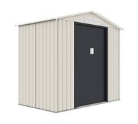 Caseta metálica de jardín "nebraska" - 2,70 m² - beige/gris antracita