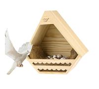 Caseta para, de madera para pinzones, casa de patios, para pinzón, gorrión, tragamonedas, reyezuelo, jardín patio