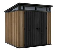 Keter Signature Venetian 7x7 - Caseta de jardín - Con puerta de doble hoja - 214x218x226 cm