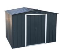 Casetta in metallo 8 x 6 Duramax by Ezooza 1821 x 2620x 1910 mm grigia: una soluzione durevole per i tuoi spazi esterni Grigio Scuro