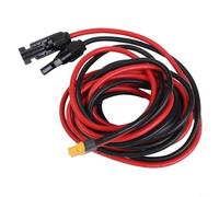 CashMuch 1 unidad para cable de extensión solar XT60 para generador de panel de sistema de energía solar 10AWG baja resistencia cobre estañado línea fotovoltaica de alto calor (3 metros)