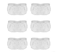 CashMuch 6 almohadillas de limpieza de microfibra para fregona Vaporetto Smart 100, paños gruesos reutilizables con tiras de fregar para uso doméstico